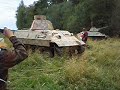 Paintball tank under infantry attack