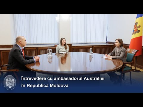 Șefa statului s-a întâlnit cu ambasadorul Uniunii Australiei în Republica Moldova