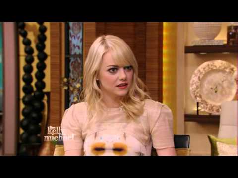 emma stone - Emma Stone absolutely gorgeous. tan dress blue heels.