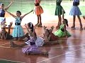 Grupode patinação artísica do Iate Clube de Brasília apresentando o número 