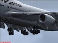 Philippine 744 landing Manila