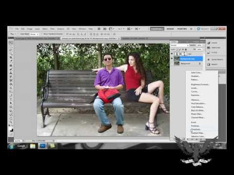 how to attach two photos in photoshop