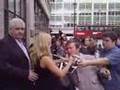 Hayden Panettiere leaves Radio 1's Chris Moyles Show