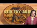 Stir Fry Arbi (Taro Root) Recipe by Manjula