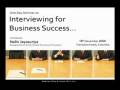 Interviewing for Business Success...