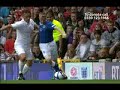 Zinedine Zidane Nutmegs Damien Lewis - Soccer Aid 2010