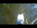 My new john boat and Evinrude E-Tec full throttle