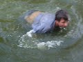 Sacked off a bridge and into a Brown river.