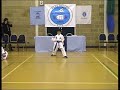 Junior performs Taekwon-Do pattern Toi-Gye