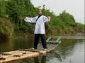 qi gong on lijiang river  guilin china
