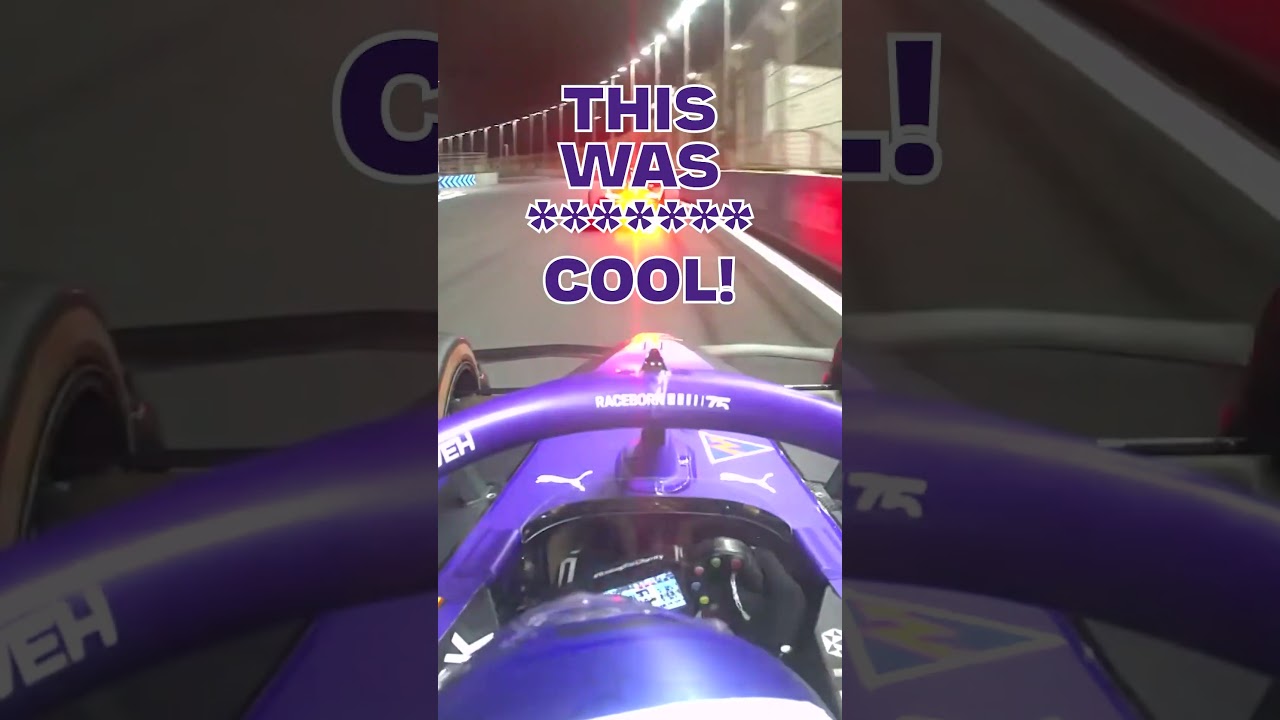Wehrlein's SMOOTH overtake 😮‍💨 #JeddahEPrix #FormulaE #Motorsport #Racing