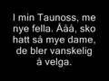Sibbe- Taunoss (tekstet)