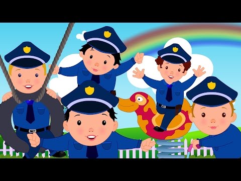 Five Little Policemen | Original Nursery Rhyme