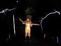 Dr. Zeus Burns CDs Using Tesla Coils