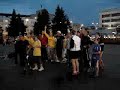 Atmosfera  Baia Mare dupa meciul Italia - Romania