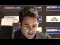 Ronnie O'Sullivan wins through to Round 2 of Betfred World Snooker Championships