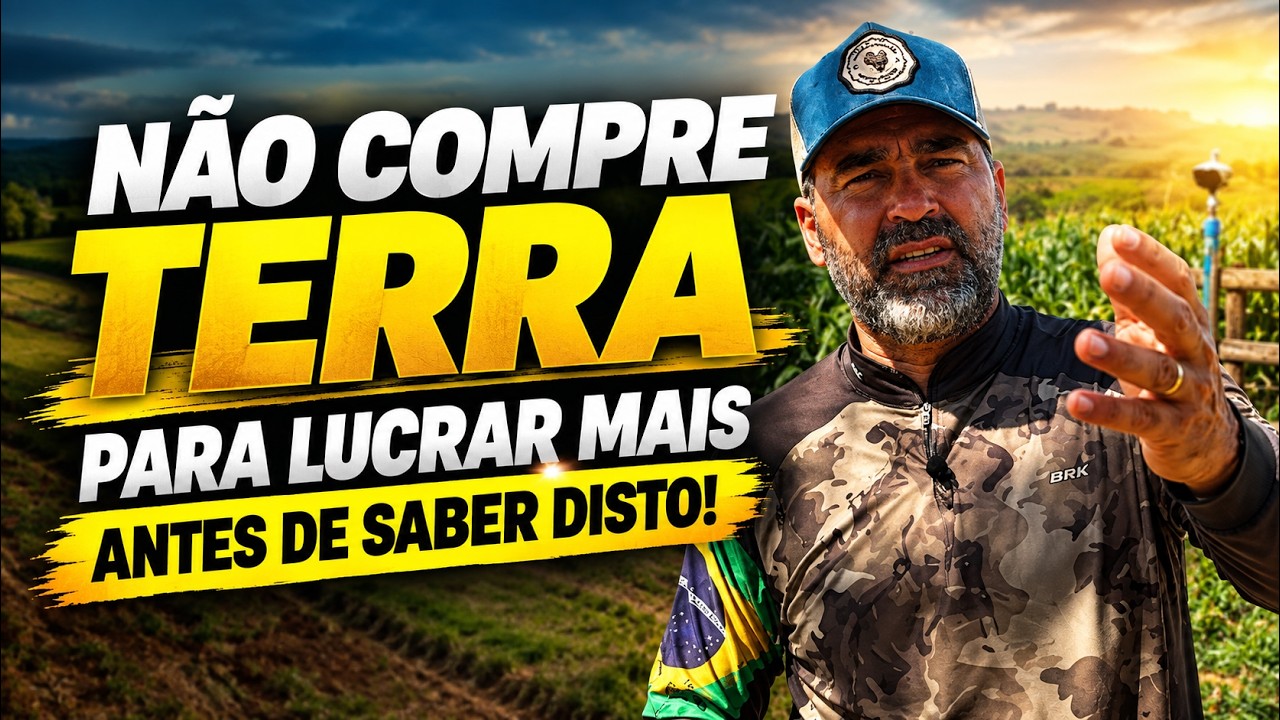 Não Compre Terra para Lucrar Mais Antes de Saber Disto! Dica de ouro do professor Fabrício Andrade.