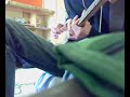 Me playing on my fender strat