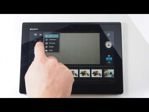 how to use sony xperia s'camera