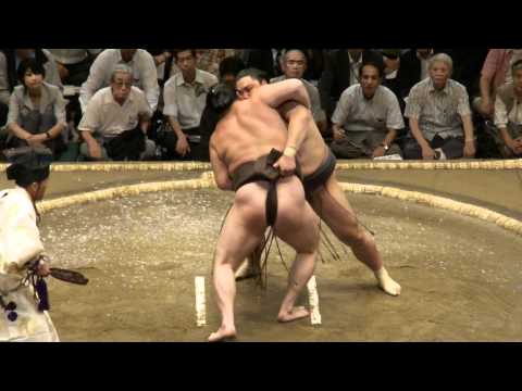 20110913 大相撲9月場所3日目 白鵬vs隠岐の海