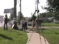 A Thief steals a sign in broad daylight A Thief steals a sign in broad daylight
