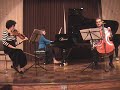 Goehner-Moreno, Long, Bartoli: Mendelssohn Piano Trio in d, 2nd Mov.