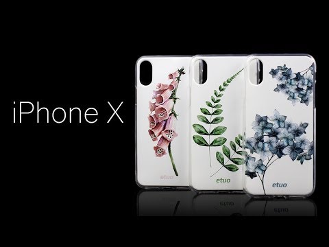 Apple iPhone X - Handytasche, Silikonhülle, Hülle, Case Botanik  - etuo.de