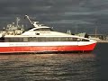 Red Jet 4 "Red Funnel" leaving Town Quay For Isle Of Wight