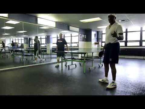 Brownsvile - Eddy Vera and Saleem go at it in a few sets of table tennis at the Brownsville Recreation Center in Brooklyn.