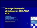 Moving Sharepoint databases in SBS 2008
