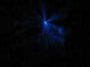 Blue Laser Pointer Aurora time tunnel