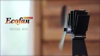 Caframo Ecofan Original Black Blade Heat Powered Stove Fan - Silent Operation