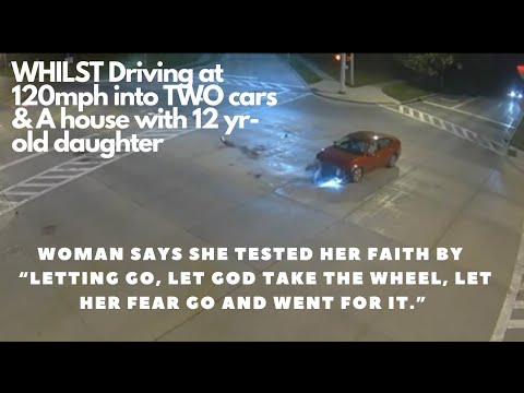 Mujer deja que "Dios tome el volante" como prueba de fe en un accidente a 200 km por hora