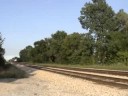 Metra 407 leads outbound train 415 through Mokena, IL.