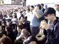 Bleacher Creatures have fun with Mets Fan