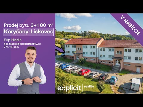 Video Prodej bytu 3+1 80 m², Koryčany - Lískovec, okres Kroměříž