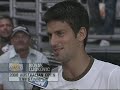 Novak Djokovic interview @ lakers game