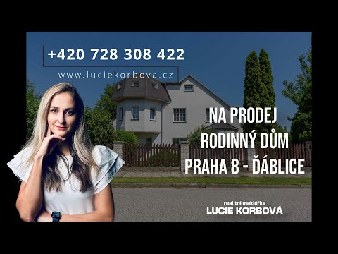 Video Prodej rodinný dům 206m2, pozemek 465m2- ul.Poděbradova, Praha 8-Ďáblice
