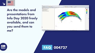 FAQ 004727 | Are the models and presentations from Info Day 2020 freely available, and can you send them to me?