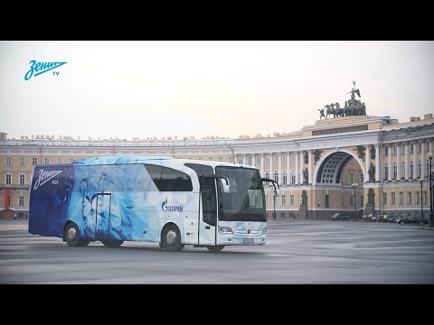 Сенатская, Невский, Дворцовая: первый рейс нового автобуса на «Зенит-ТВ» Сенатская, Невский, Дворцовая: первый рейс нового автобуса на «Зенит-ТВ»