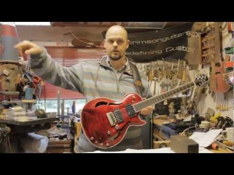 clairemer2006 - This new custom guitar from http://www.crimsonguitars.com is based on our Robert Fripp signature guitar and the PAF Hollow and is loaded with a custom bridge...