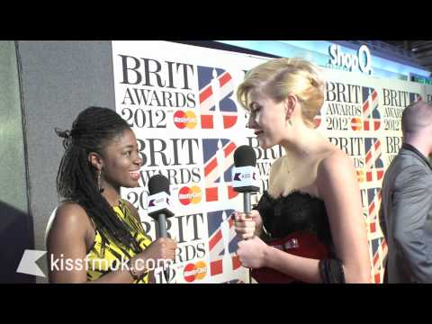 Pixie Lott at the BRIT Awards 2012 with KISS FM