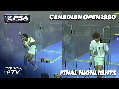 Squash: #ThrowbackThursday - Jansher v Jahangir - 1990 Canadian Open Final - Extended Highlights