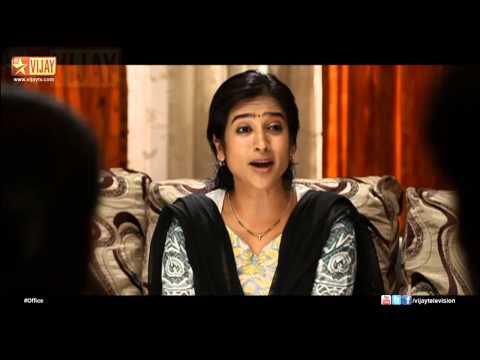 office - ஆபீஸ்! Karthi apologizes to Raji! Karthi apologizes to Raji for slapping her. Vishnu talks to the shopkeeper to get a projector. Karthi waits outside of the shop to see the projector thief.
