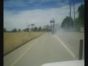 my wife blowing a trubo on her truck