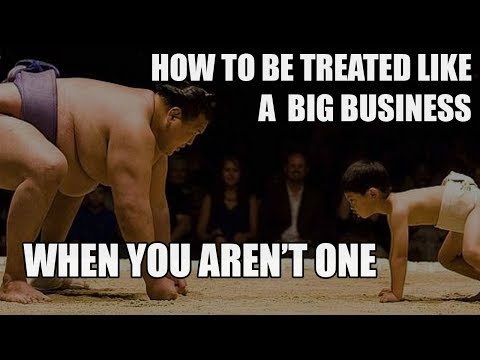 Episode 060: How to be treated like a big business when you are not one Podcast