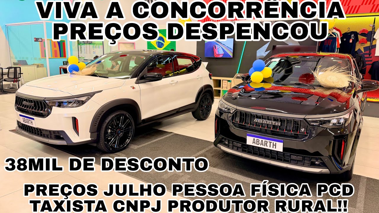 TODOS OS CARROS DA FIAT E SEUS PREÇOS ATUALIZADOS JULHO 2026 | PREÇO DESPENCOU AGORA É A HORA??