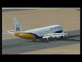 Landing A300-600R at Schiphol Airport