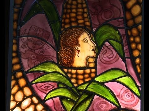 La obra del vitralista Héctor Chianetta sobre Evita