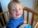 james in his crib